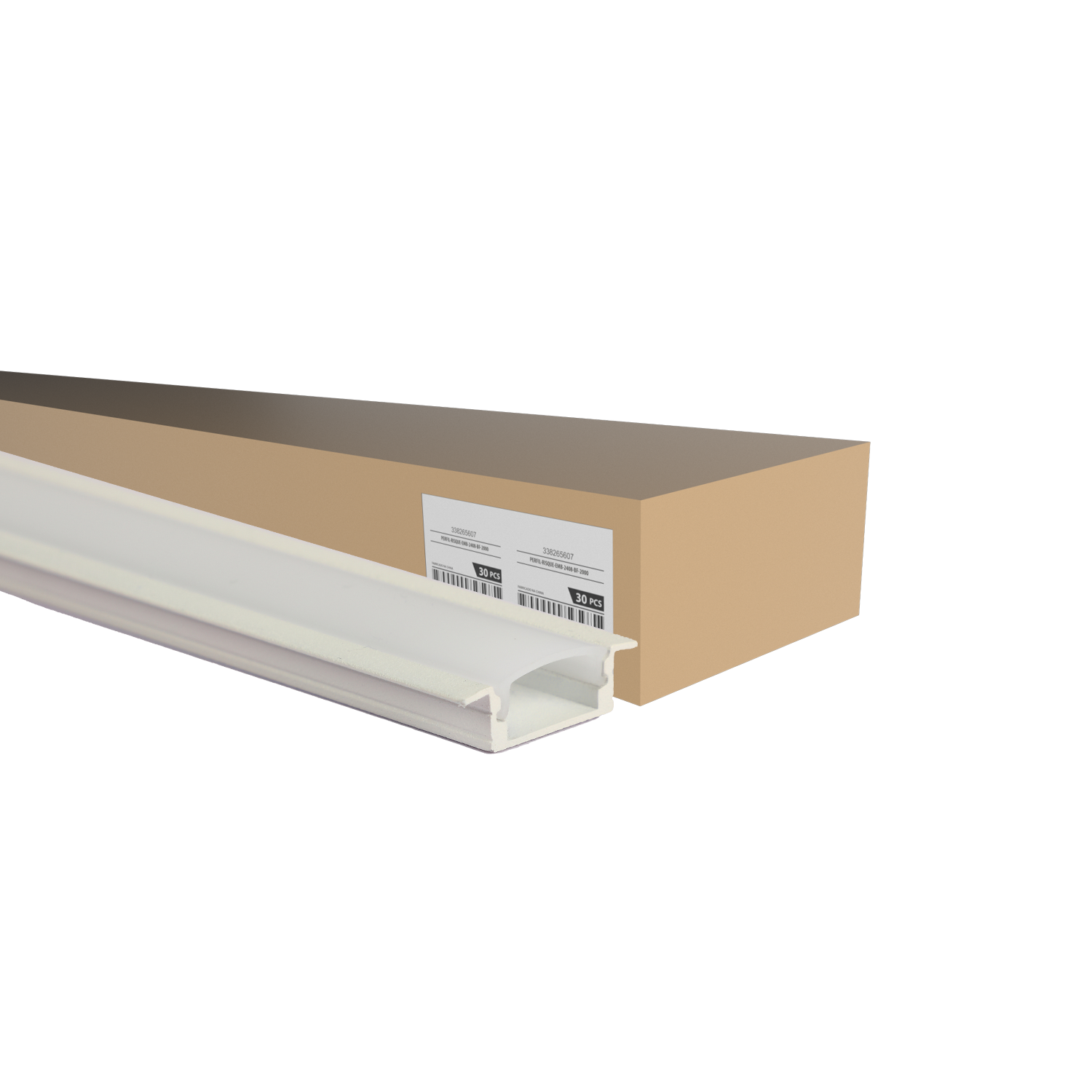 Imagem do produto Avant Perfil Risqué Inside de Embutir 2408 Branco Fosco 2 Metros