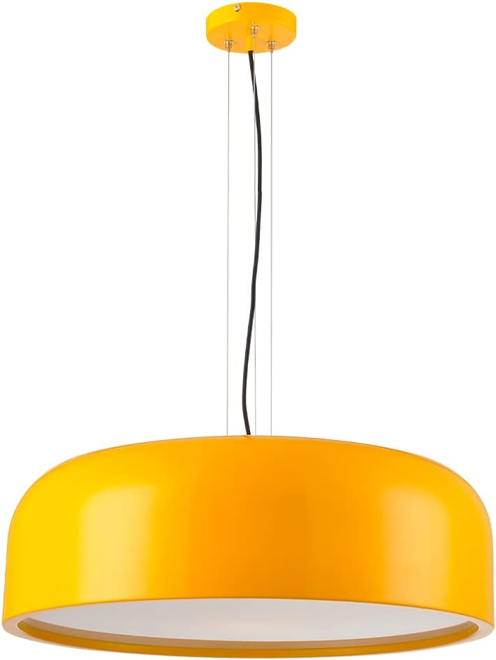 Imagem do produto Lustre Luminária Pendente Baccino 3 Lâmpadas Avant Amarelo