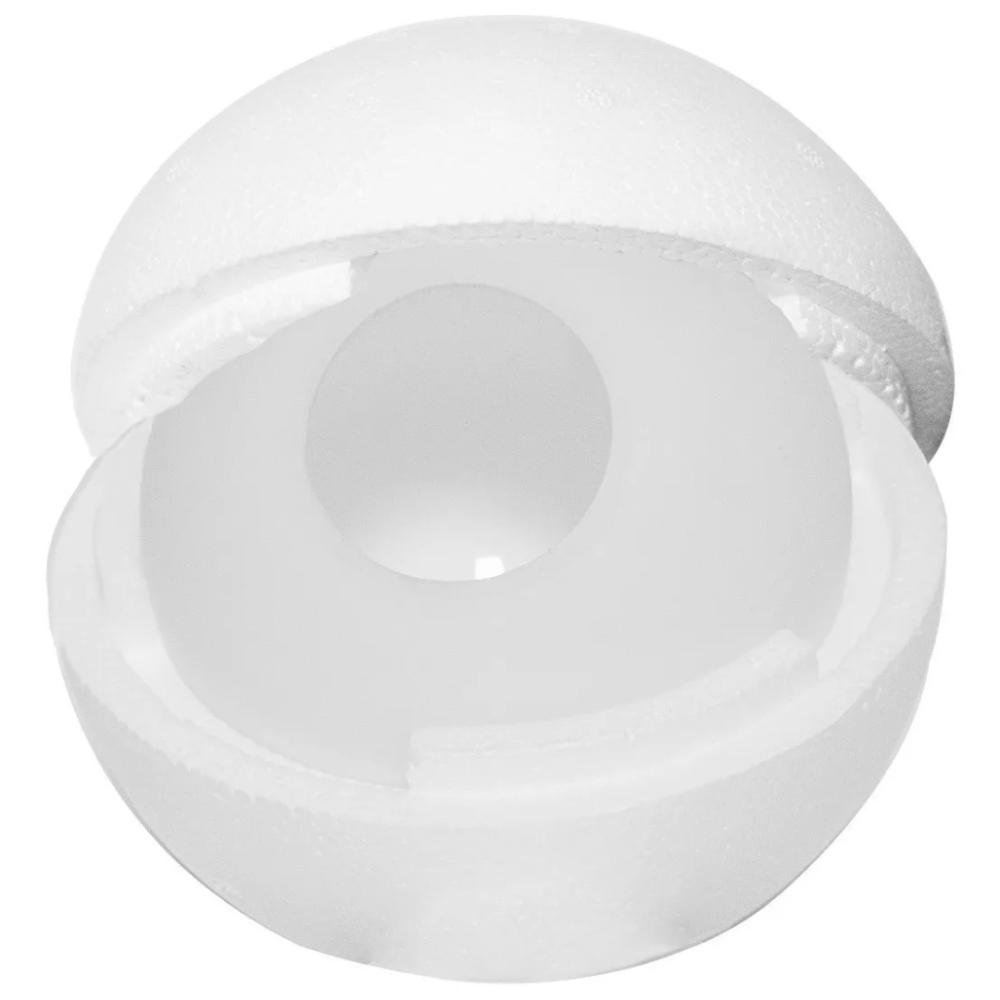 Imagem do produto Monte Bello Vidro Esfera Diâmetro 15 cm Branco Fosco
