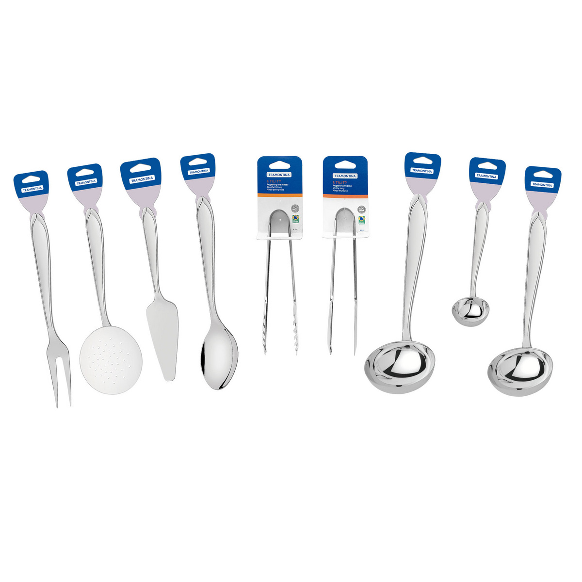 Imagem do produto Tramontina Kit Utensílios Domésticos Aço Inox 108 peças