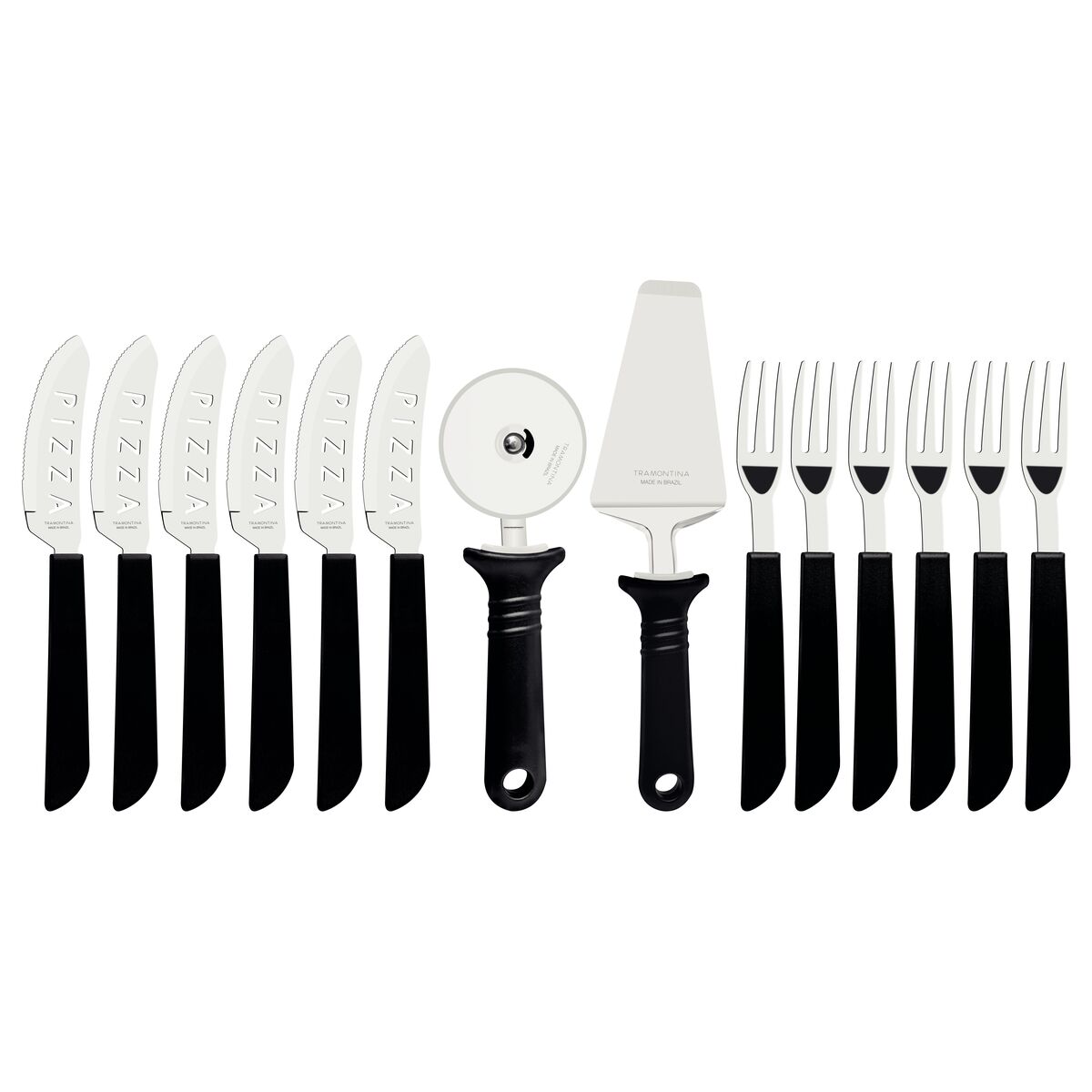 Imagem do produto Tramontina Kit para Pizza Preto 14 Peças