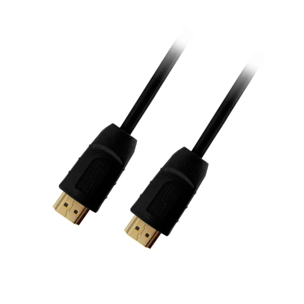 Imagem do produto Brasforma Cabo HDMI 2.0V 4K 3D 19 Pinos 2 m HDMI-5002
