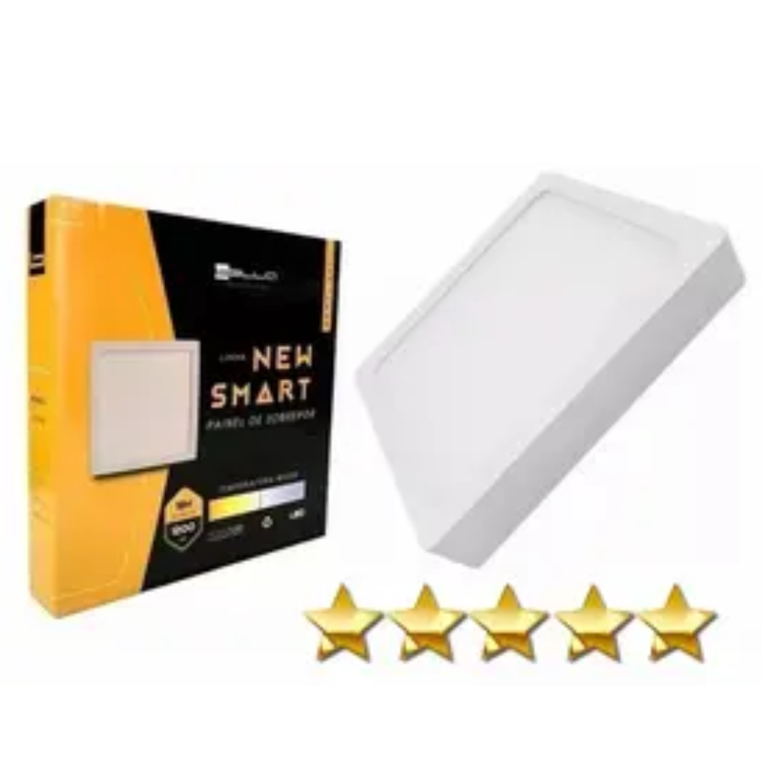 Imagem do produto Bella Iluminação Plafon de Sobrepor Quadrado New Smart LED 18W 6000K DL180SF