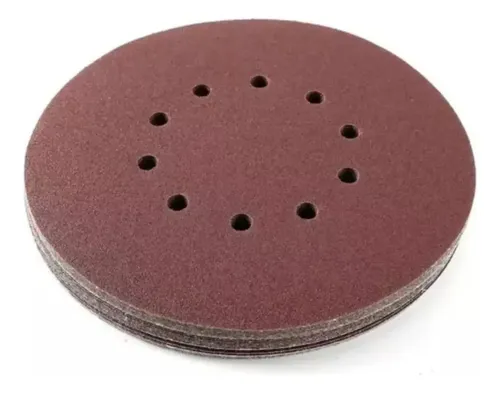Imagem do produto Disco de Lixa para Massa com Velcro 225mm Grão 120 10 Furos Stone Hammer
