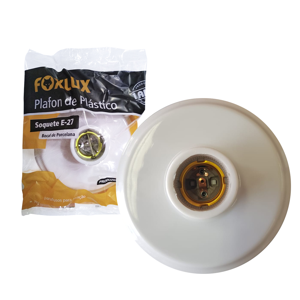 Imagem do produto PLAFON PLAST BR E-27 FOXLUX