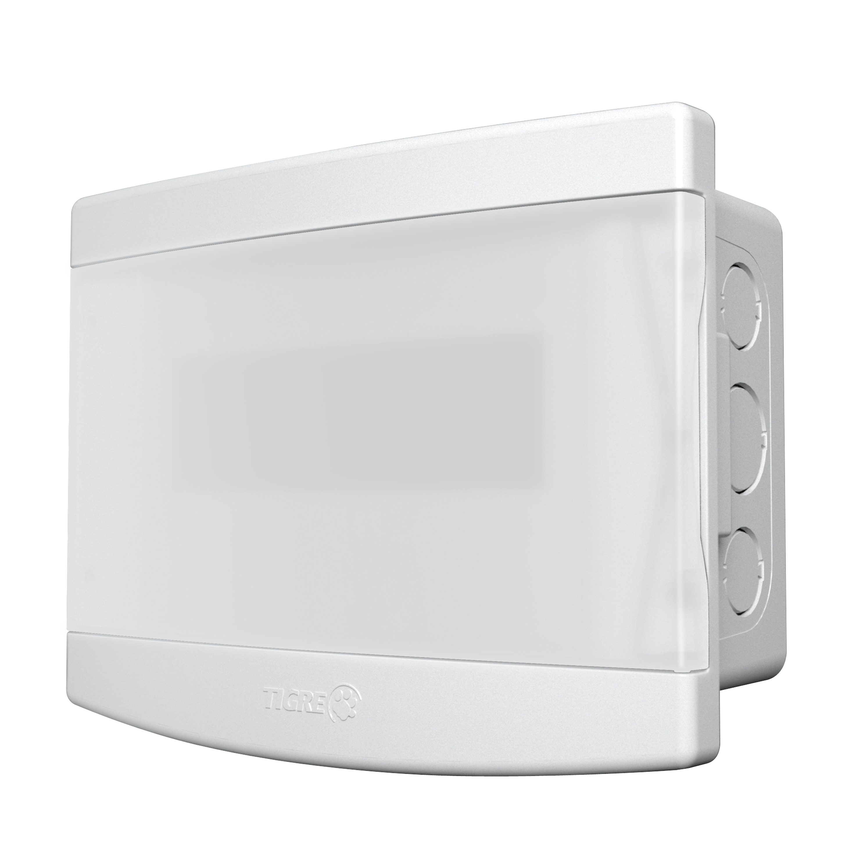 Imagem do produto Tigre Quadro Distribuição Embutido 6/8 Porta Transparente