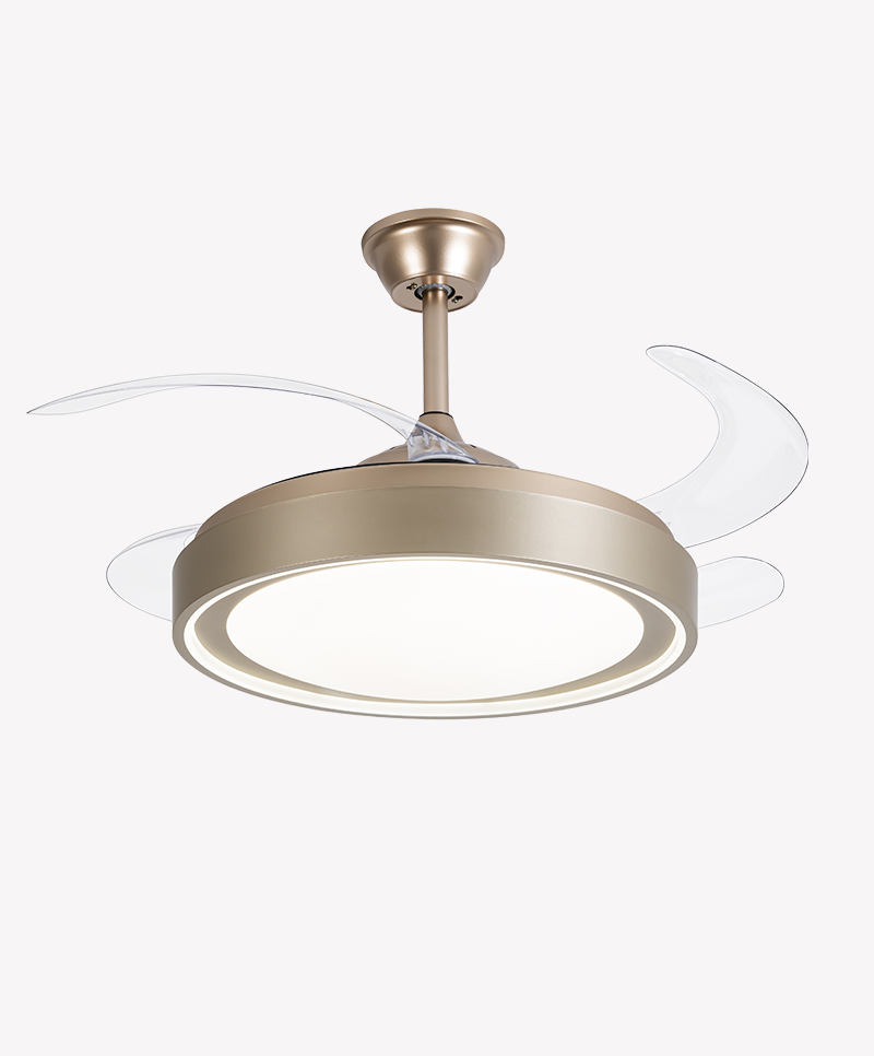 Imagem do produto Ventilador de Teto Led 3000/4000/6500K 60W Dourado OPS88378 Air Gold Dim Opus