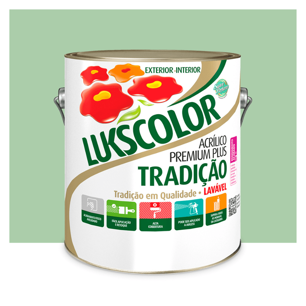 Imagem do produto Lukscolor Tinta Látex Acrílica Tradição Verde 3,6L