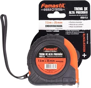 Imagem do produto Trena Emborrachada Famastil Foxlux T2 7,5m