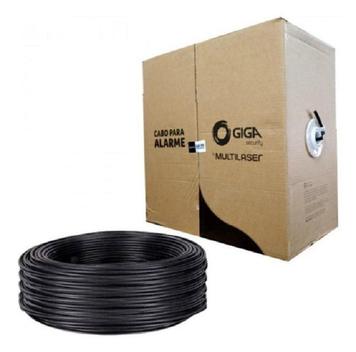 Imagem do produto Cabo Par Trançado para Alarme 0,51mm Preto 300m Multilaser