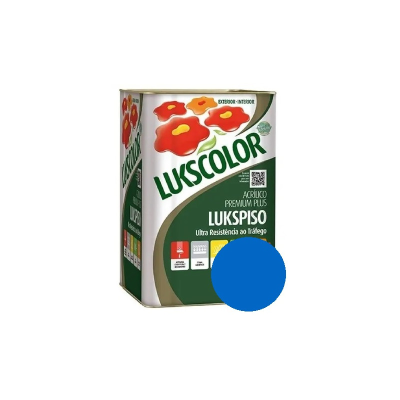 Imagem do produto Lukscolor Tinta Acrílica Premium Luksfosco Supra Azul Real 18L