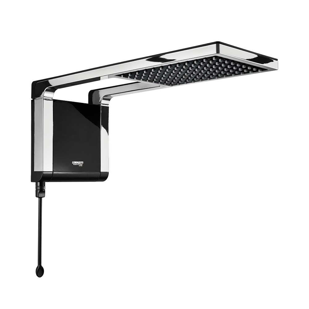 Imagem do produto Lorenzetti Acqua Storm Ultra Chuveiro Elétrico Multitemperatura 220V 7800W Preto e Cromado