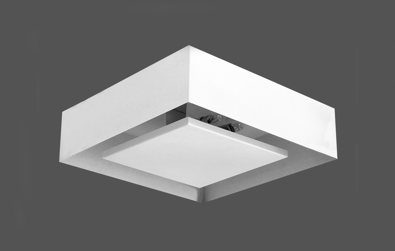 Imagem do produto Real Lustres Plafon de Sobrepor Luz Indireta Branco Texturizado - 200/30