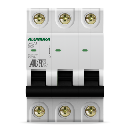 Imagem do produto Disjuntor Tripolar DIN Alumbra ALBR3 40A