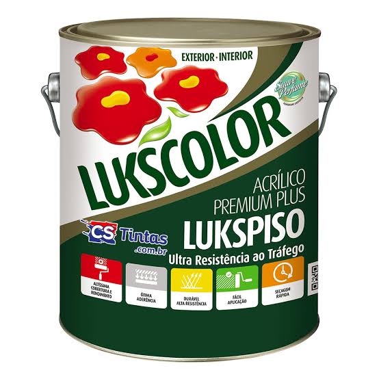 Imagem do produto Lukscolor Tinta Acrílica Premium Lukspiso Concreto 3,6L
