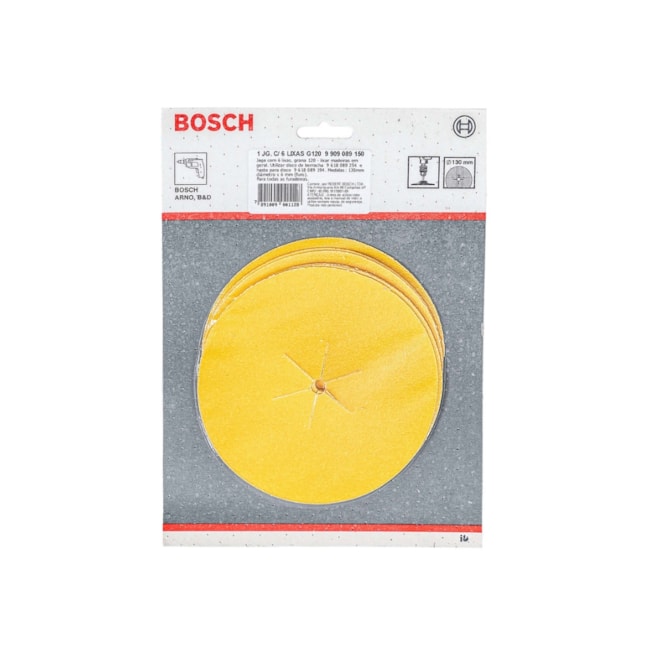 Imagem do produto Bosch Jogo Lixa G120 9909089150