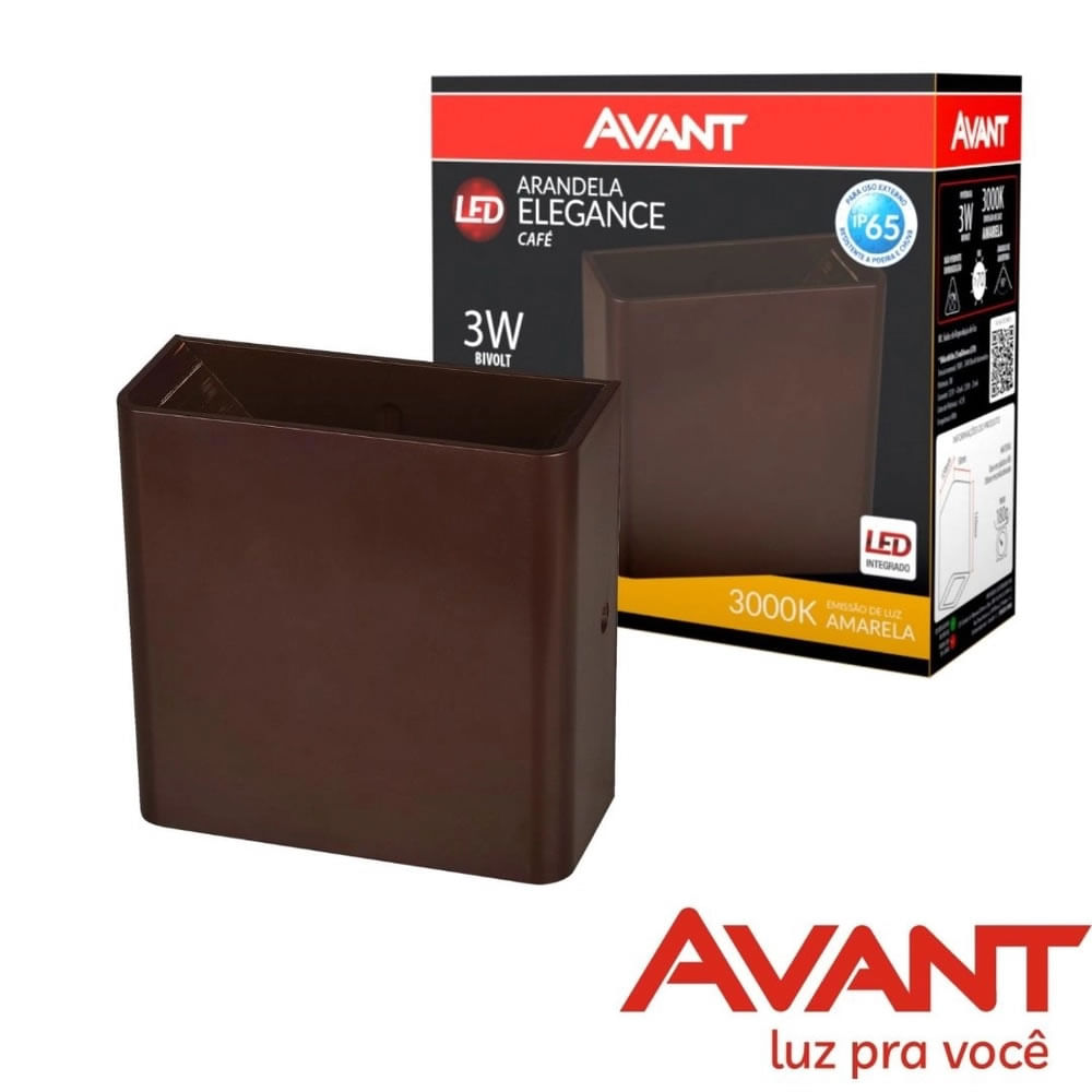Imagem do produto Avant Arandela Elegance 3W 3000K Marrom