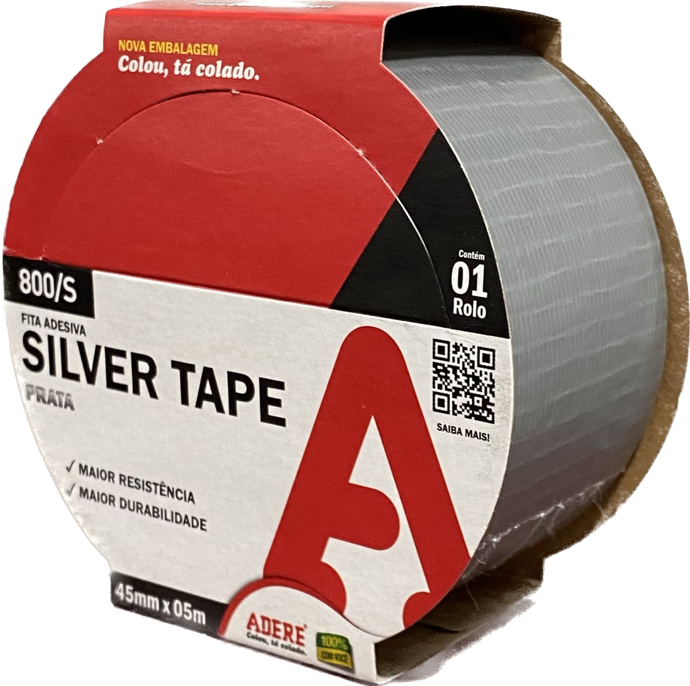 Imagem do produto Adere Fita Silver Tape Prata 800S 45mm x 5m