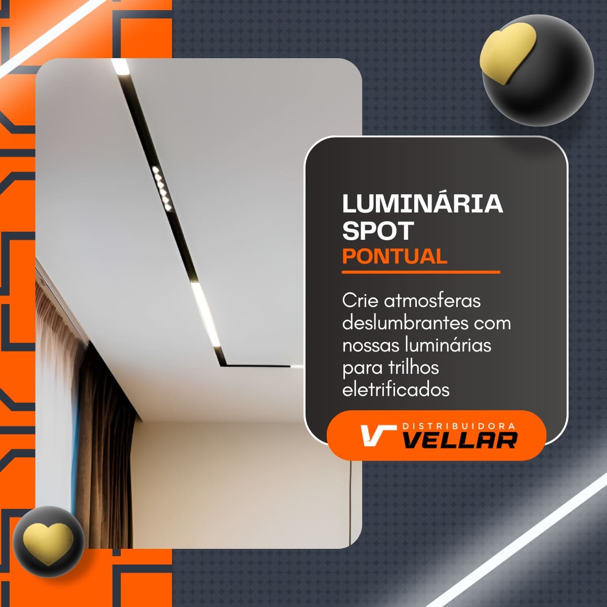 Imagem do produto Cinderela Luminária LED para Trilho 6W 3200K