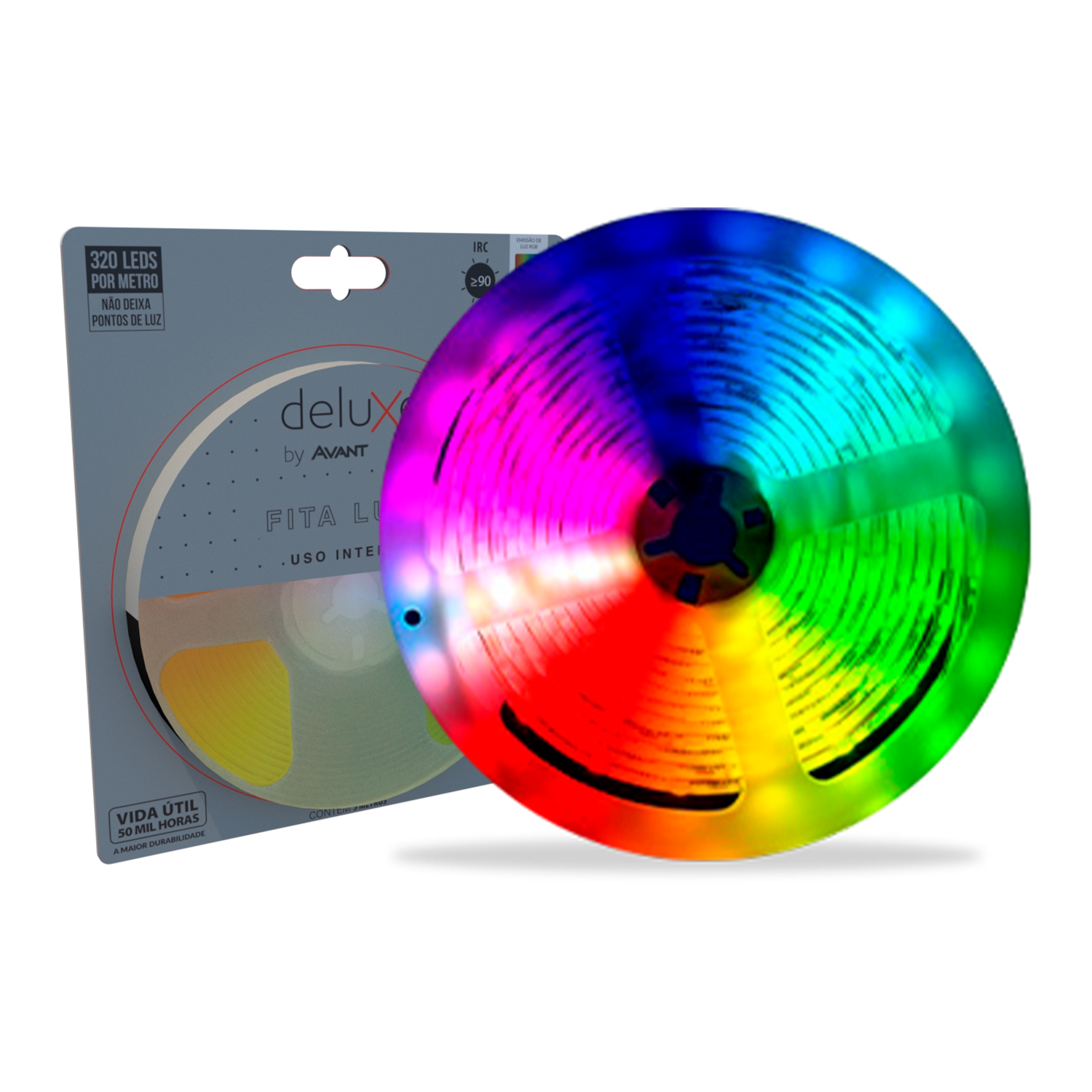 Imagem do produto Avant Fita LED RGB Luce para Uso Interno IP20 5 Metros 8W/m 12V