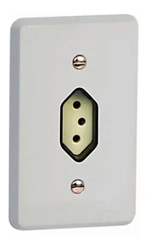 Imagem do produto Pial Legrand Conjunto Completo 1 Tomada Retangular com Placa 4x2 Silentoque Cinza