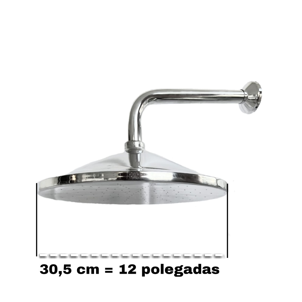 Imagem do produto Splendore Chuveiro Frio Alumínio Polido 12 x 3/4