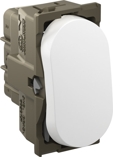 Imagem do produto Pial Legrand Módulo Interruptor Paralelo 10A com Borne Automático Nereya Branco
