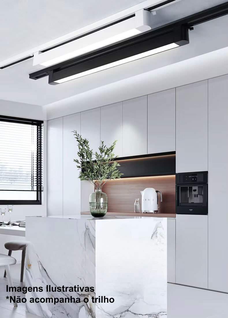 Imagem do produto Delis Luminária Difusa para Trilho 20W 3000K Branca