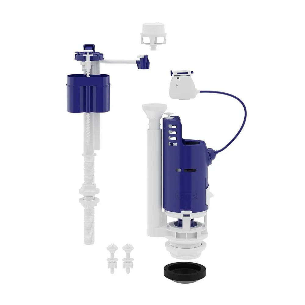 Imagem do produto Astra Kit Mecanismo Completo Universal Acionamento Duplo Superior/Lateral Botão Branco MDU2/RP