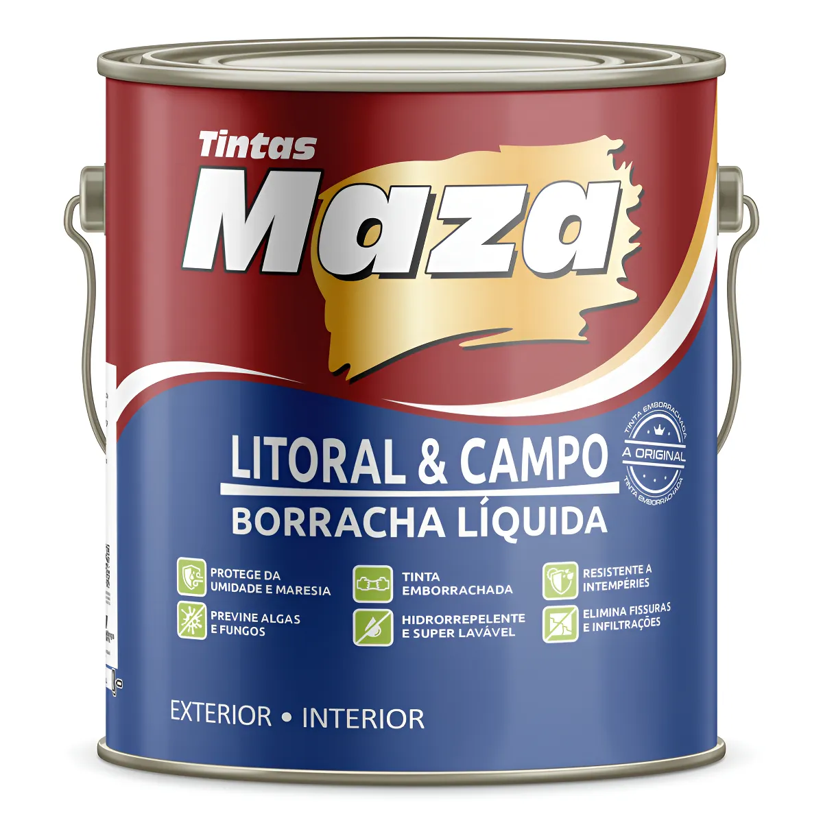 Imagem do produto Maza Tinta Acrílica Litoral e Campo Preto 3,6L