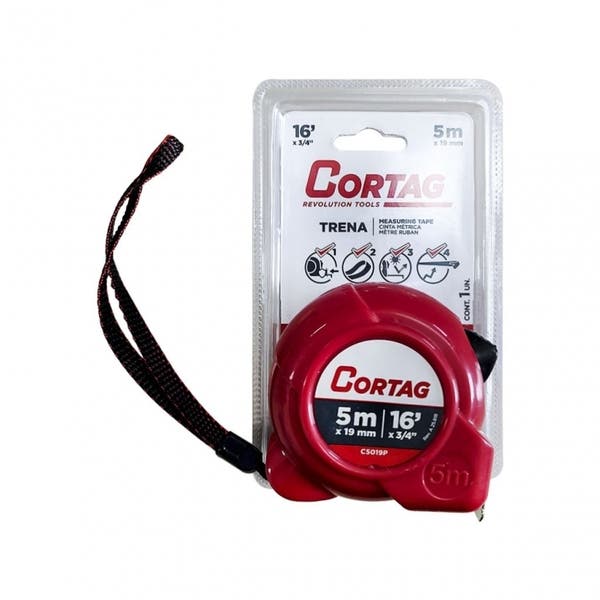 Imagem do produto Trena de Aço 5m x 19mm Cortag