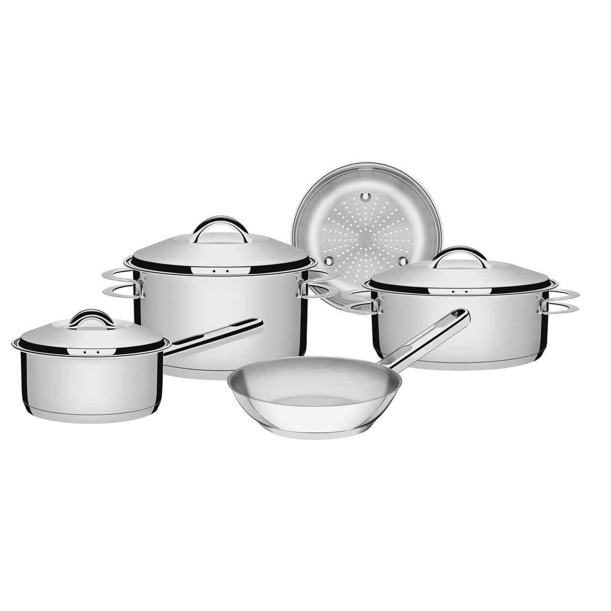 Imagem do produto Tramontina Jogo de Panelas em Aço Inox Fundo Triplo 5 Peças Solar