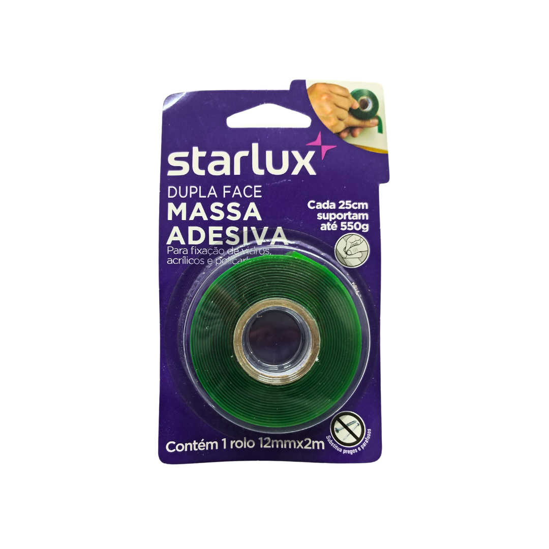 Imagem do produto Fita Dupla Face de Massa Acrílica 12mm x 2m Verde