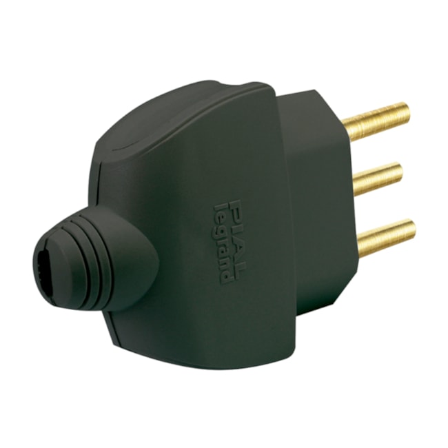 Imagem do produto Pial Legrand Plugue Macho Reto 2P+T 10A Cinza