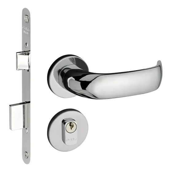 Imagem do produto Pado Fechadura Rolete Redonda RR2 465-55RB Contemporânea Cromada
