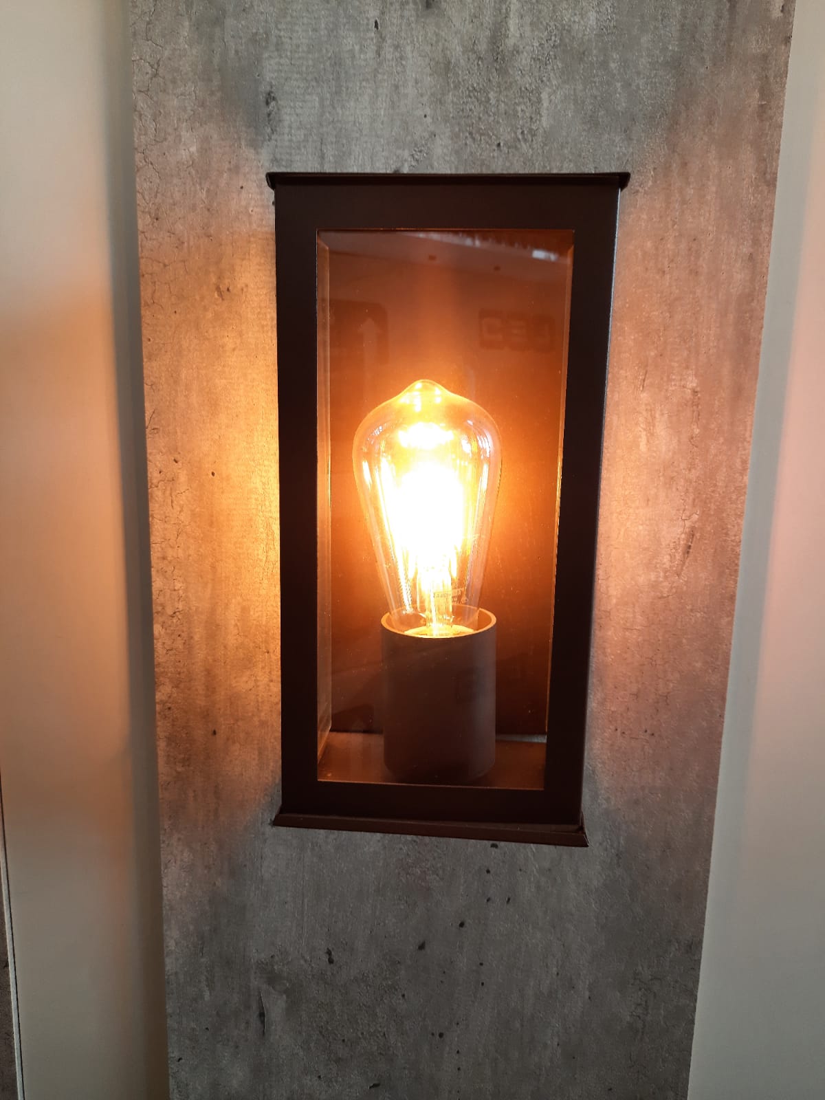 Imagem do produto Ideal Arandela 260 Vintage com Vidro Branca Texturizada