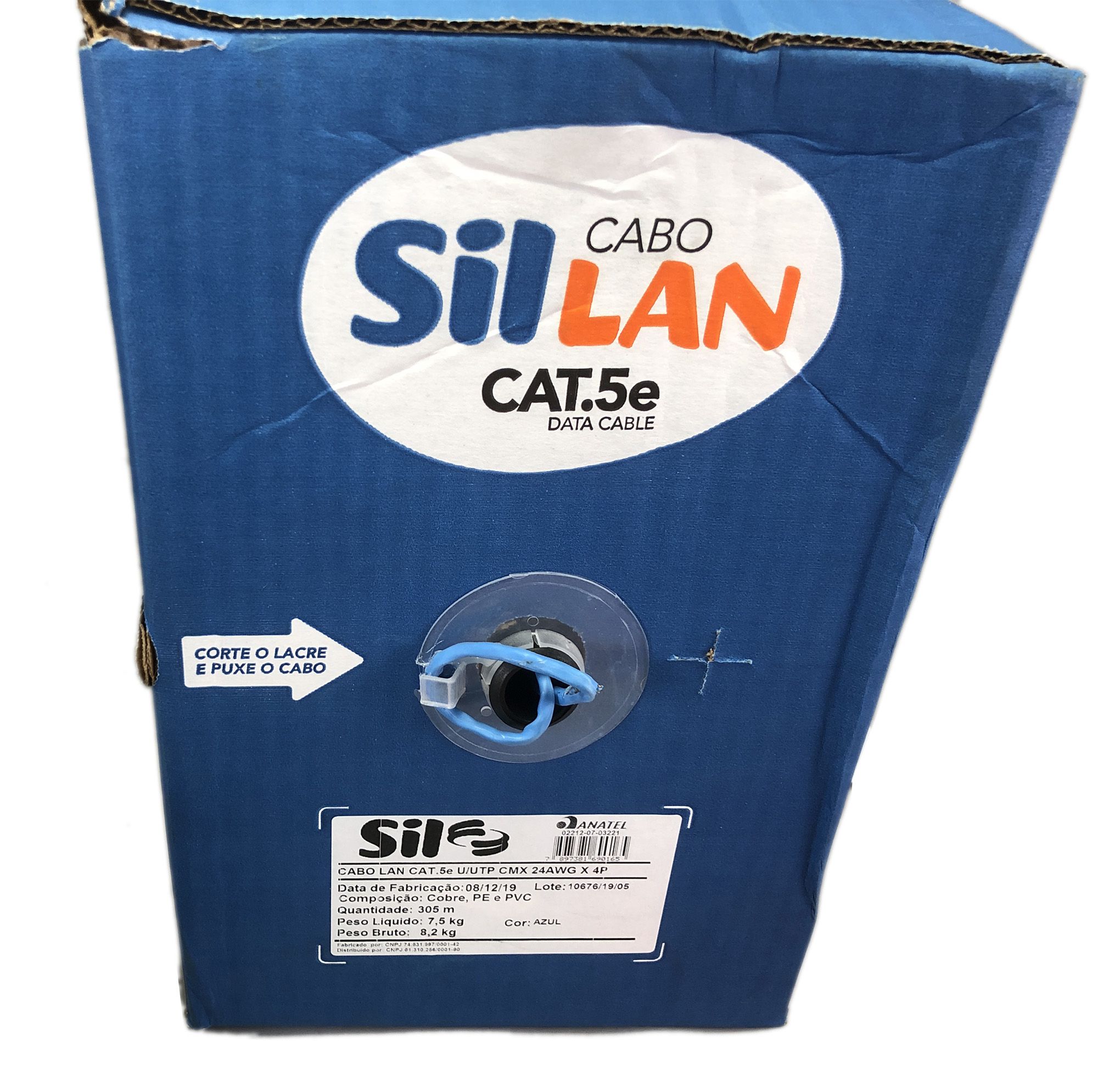Imagem do produto Cabo de Rede Par Trançado Lamesa Sil CAT5e Azul