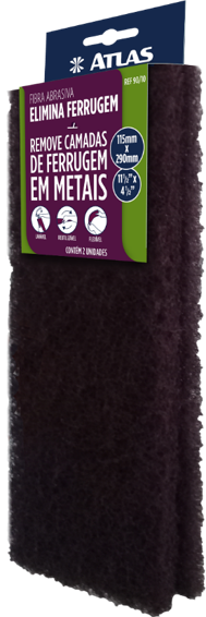 Imagem do produto Atlas Fibra Abrasiva Elimina Ferrugem 115x290mm